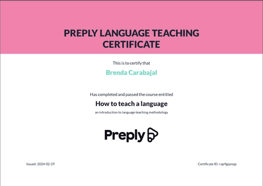 Preply certification